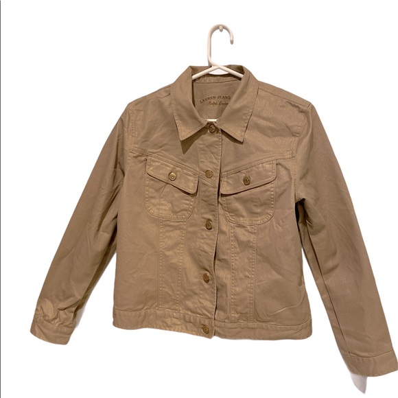 Lauren Ralph Lauren Jackets & Blazers - Ralph Lauren Jeans Co jacket L khaki shimmer NWOT